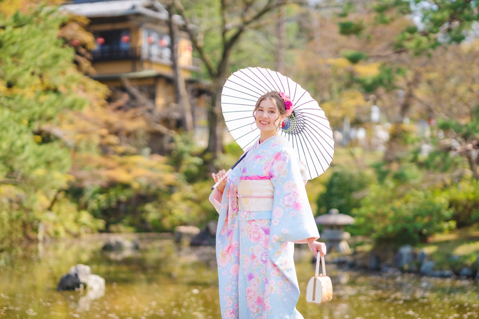 Kimono photoshoot in Kyoto