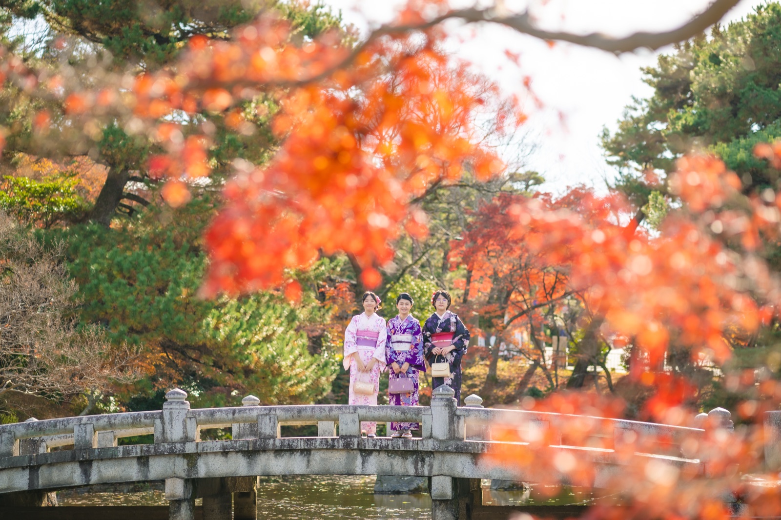 Kimono photoshoot in Kyoto