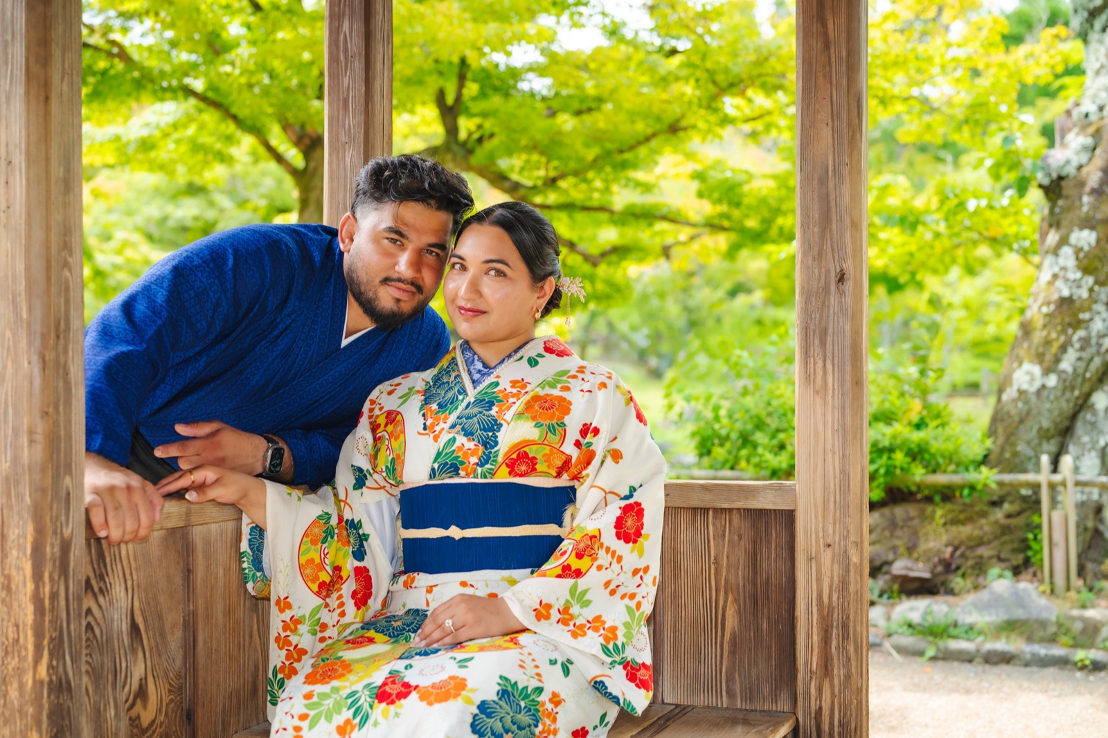Kimono photoshoot in Kyoto