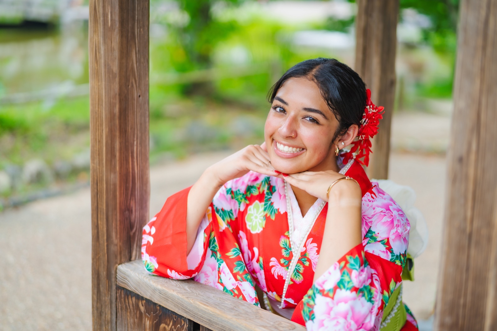 Kimono photoshoot in Kyoto