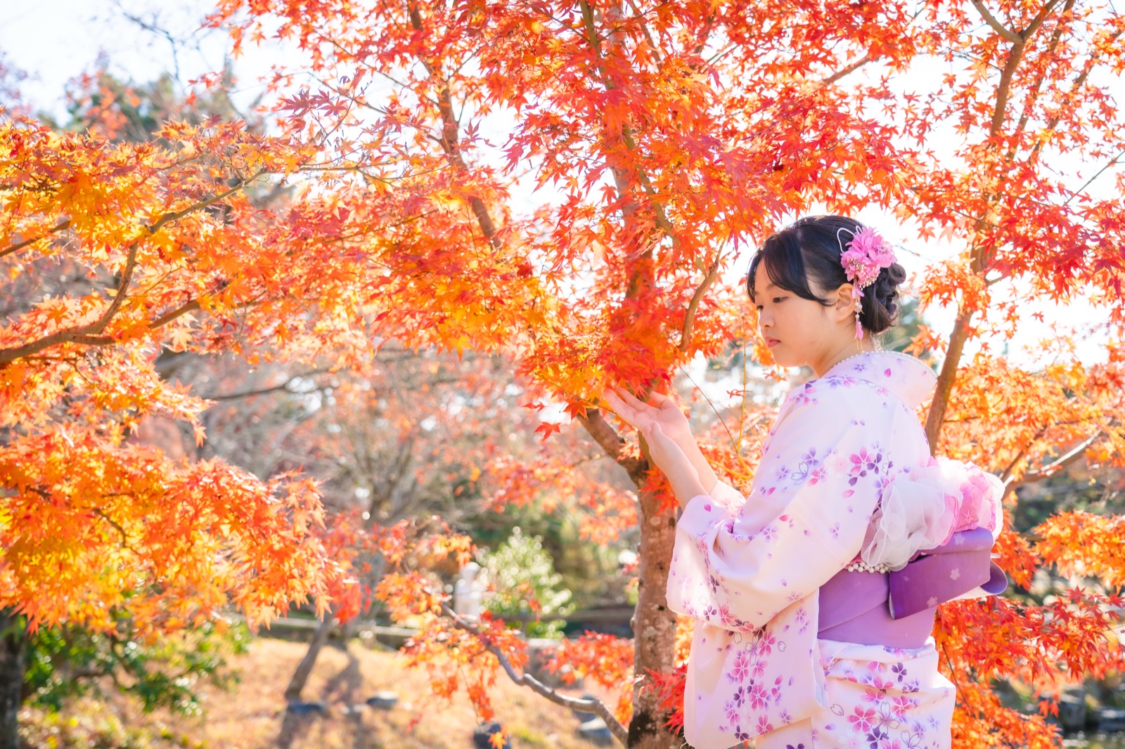 Kimono photoshoot in Kyoto