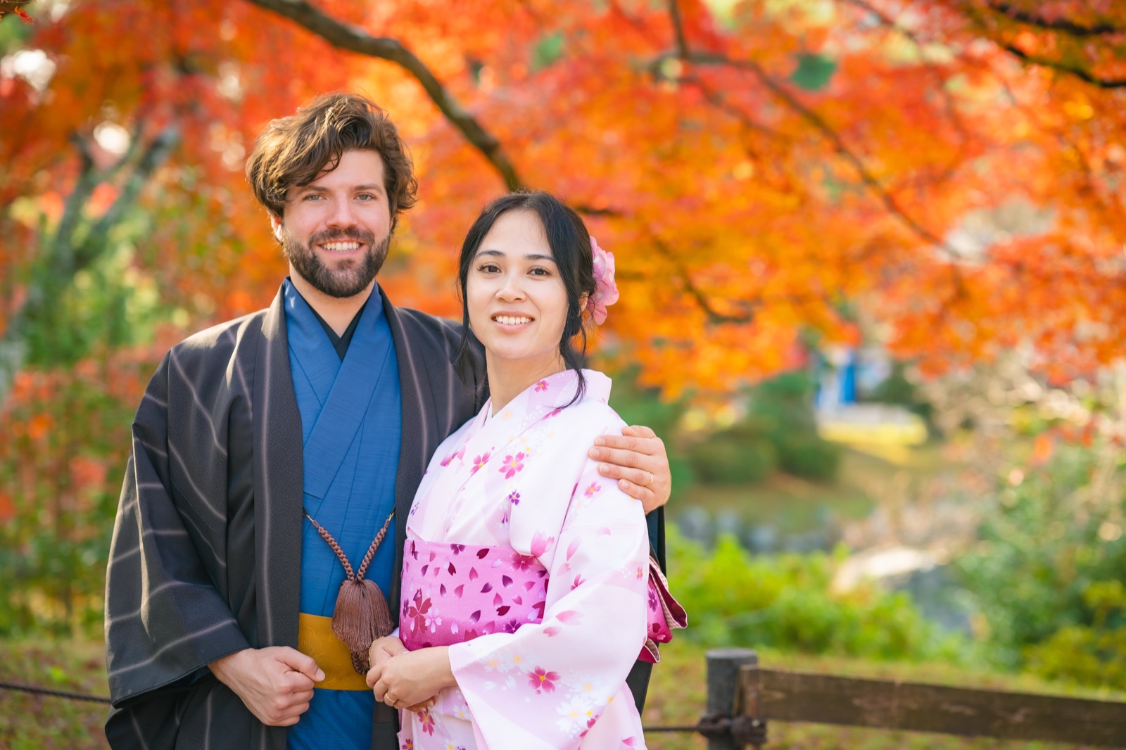 Kimono photoshoot in Kyoto